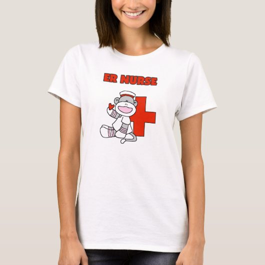 Sock Monkey ER Nurse T-shirts en cadeautjes (Voorkant)