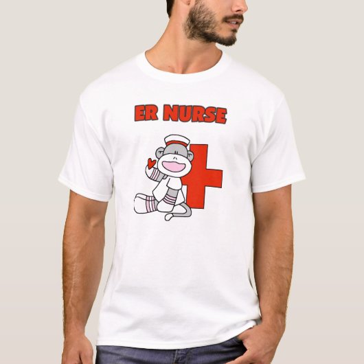 Sock Monkey ER Nurse T-shirts en cadeautjes (Voorkant)