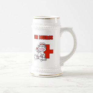 Sock Monkey ER Nurse T-shirts en cadeautjes Bierpul