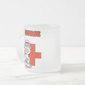 Sock Monkey ER Nurse T-shirts en cadeautjes Matglas Koffiemok (Voorkant links)