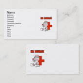 Sock Monkey ER Nurse T-shirts en cadeautjes Visitekaartje (Voorkant / Achterkant)