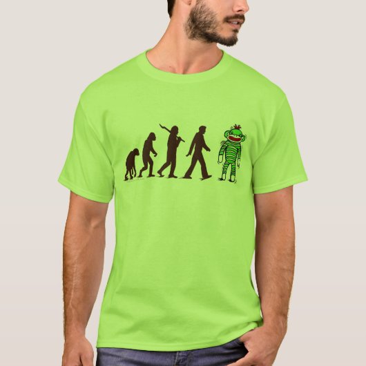 Sock Monkey Evolution T-shirt (Voorkant)