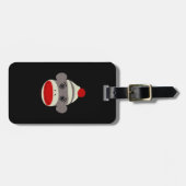 Sock Monkey Face Bagagelabel (Voorkant horizontaal)