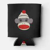 Sock Monkey Face Blikjeskoeler (Voorkant)