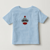 Sock Monkey Face Kinder Shirts (Voorkant)