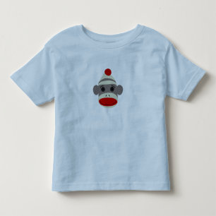 Sock Monkey Face Kinder Shirts