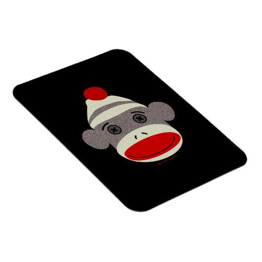 Sock Monkey Face Magneet (Rechterzijde)