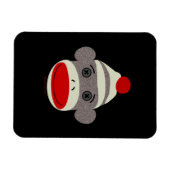 Sock Monkey Face Magneet (Horizontaal)