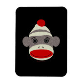 Sock Monkey Face Magneet (Verticaal)