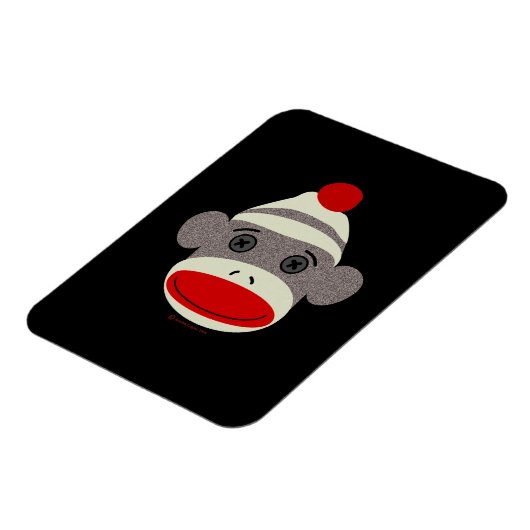 Sock Monkey Face Magneet (Linkerzijde)