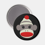 Sock Monkey Face Magneet (Voorkant / Achterkant)