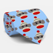 Sock Monkey Face Stropdas (Opgerold)