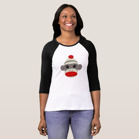 Sock Monkey Face T-shirt (Voorkant volledig)