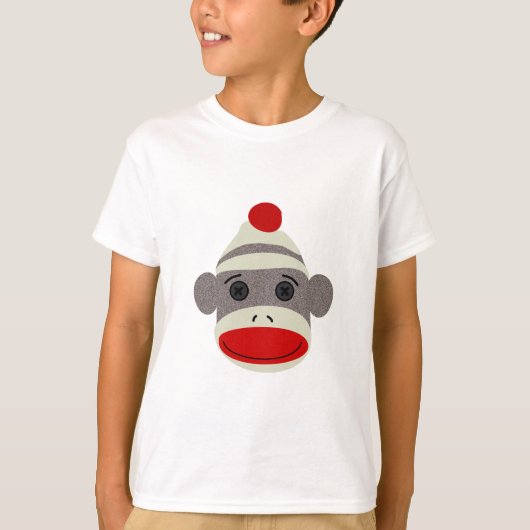 Sock Monkey Face T-shirt (Voorkant)