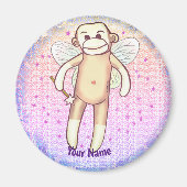 Sock monkey Fairy Magneet (Voorkant)