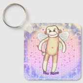 Sock monkey Fairy Sleutelhanger (Voorkant)