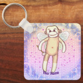 Sock monkey Fairy Sleutelhanger (Voorkant)