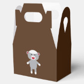 Sock Monkey Favor Box Bedankdoosjes (Geopend)