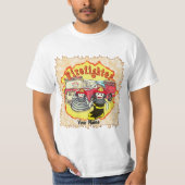 Sock Monkey Firetruck T-Shirt (Voorkant)