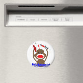 Sock Monkey flebotomist geschenken—Schattig Magneet (Insitu (Vaatwasser))
