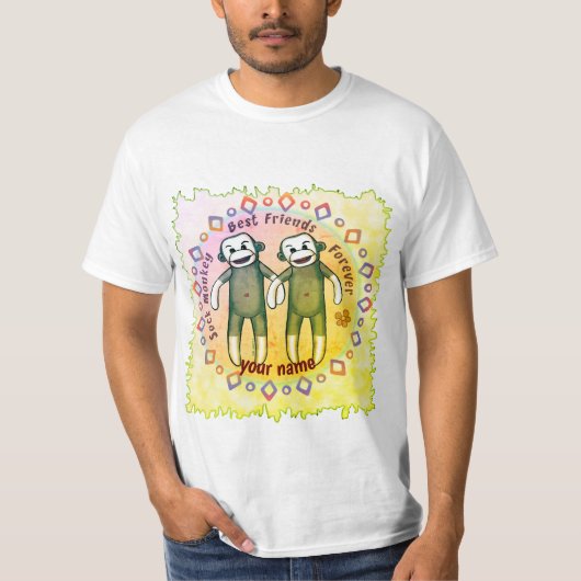 Sock Monkey Friends T-shirt (Voorkant)