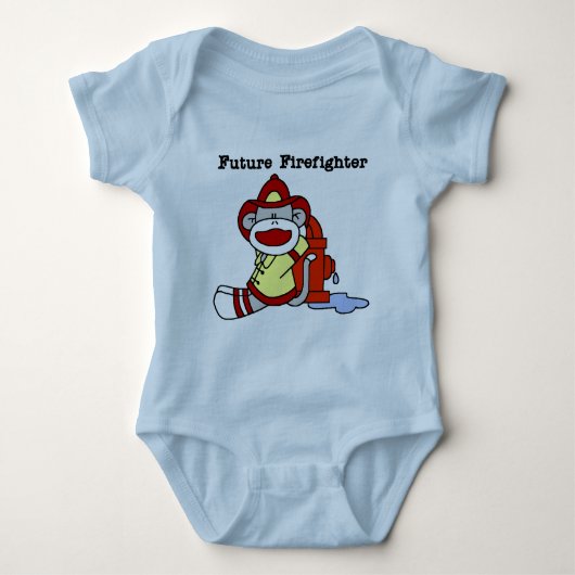 Sock Monkey Future Firefighter Tshirts and Gifts (Voorkant)