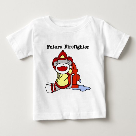 Sock Monkey Future Firefighter Tshirts and Gifts (Voorkant)