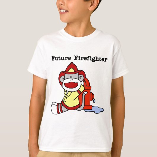 Sock Monkey Future Firefighter Tshirts and Gifts (Voorkant)
