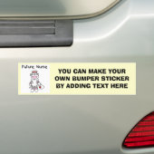 Sock Monkey Future Neurse T-shirts en cadeautjes Bumpersticker (Op auto)