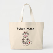 Sock Monkey Future Neurse T-shirts en cadeautjes Grote Tote Bag (Voorkant)