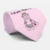 Sock Monkey Future Neurse T-shirts en cadeautjes Stropdas (Opgerold)