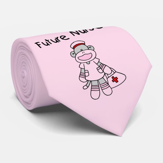 Sock Monkey Future Neurse T-shirts en cadeautjes Stropdas (Opgerold)
