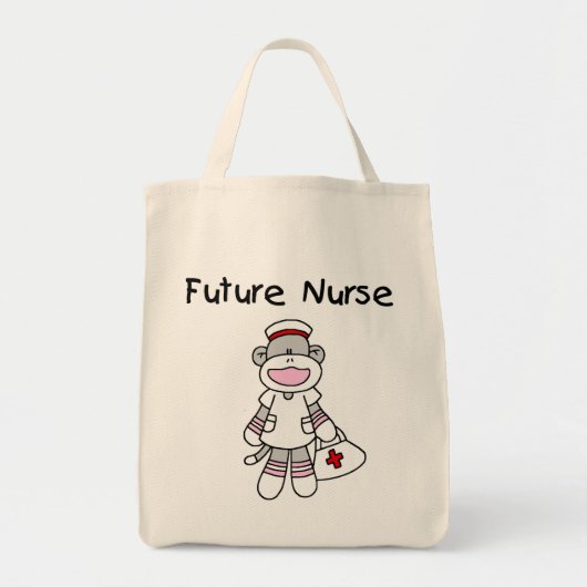 Sock Monkey Future Neurse T-shirts en cadeautjes Tote Bag (Voorkant)