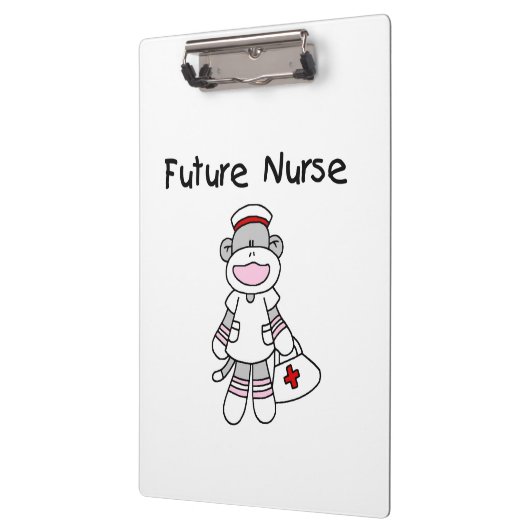 Sock Monkey Future Nurse Klembord (Links)