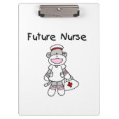 Sock Monkey Future Nurse Klembord (Voorkant)