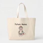 SOCK MONKEY FUTURE NURY GROTE TOTE BAG (Voorkant)