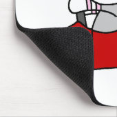 Sock Monkey Girl in Red Car Muismat (Hoek)