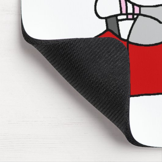 Sock Monkey Girl in Red Car Muismat (Hoek)