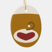 Sock Monkey Girl Kerstboom Keramisch Ornament (Achterkant)