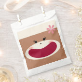 Sock Monkey Glimlach (Meisje) Bedankzakje (Geknipt)