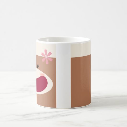 Sock Monkey Glimlach (Meisje) Koffiemok (Center)