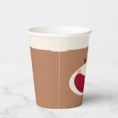 Sock Monkey Glimlach (Meisje) Papieren Bekers (Rechts)