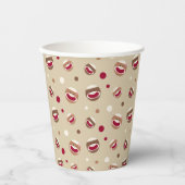 Sock Monkey Glimlach Papieren Bekers (Voorkant)