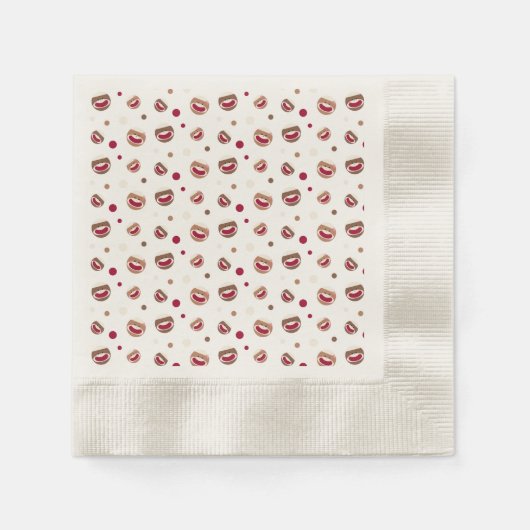 Sock Monkey Glimlach Servet (Voorkant)