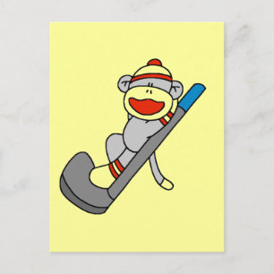 Sock Monkey Golf Tshirts en Gifts Briefkaart