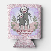 Sock Monkey Grandma Blikjeskoeler (Achterkant)