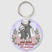 Sock Monkey Grandma Sleutelhanger (Voorkant)