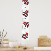 Sock Monkey Grow Chart Poster (Keuken)