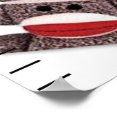 Sock Monkey Grow Chart Poster (Hoek)