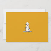 Sock Monkey Halloween Wenskaart of Invitation Kaart (Achterkant)